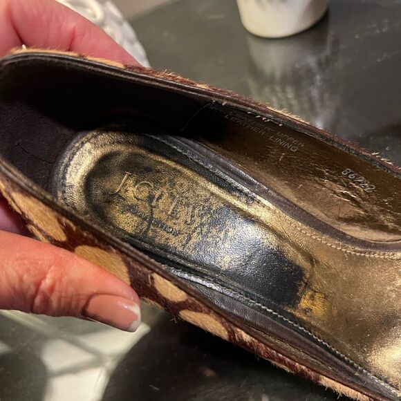 J Crew Collection Spotted Calf hair Wedges - Picture 8 of 10